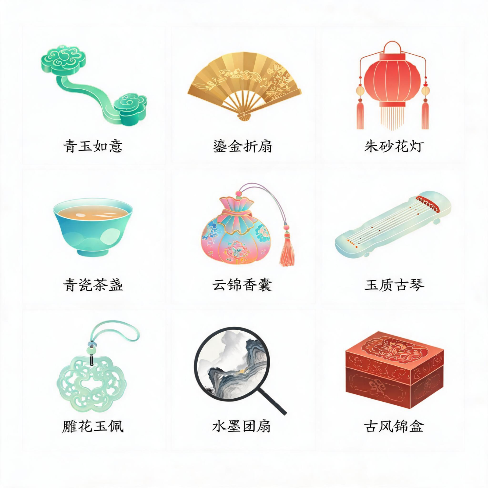 国风创意的图标风格